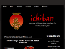 Tablet Screenshot of ichibansushimobile.com